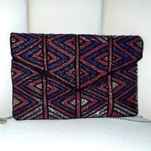 Este & Lily Beaded Clutch